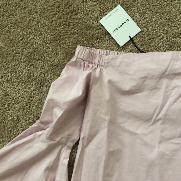 Light pink off the shoulder blouse - Picture 2 of 2